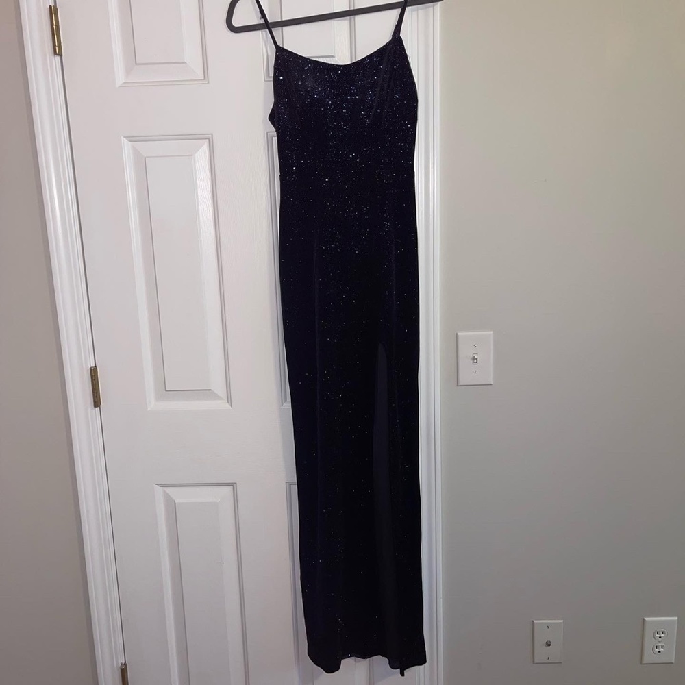 Navy Sparkly Formal Dress - Picture 4 of 4